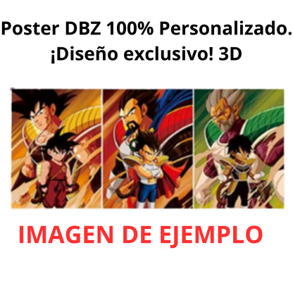 Poster lenticular de dragon ball z
